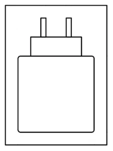 充電器が付属する場合のピクトグラム